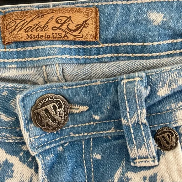 Watch LA Vintage Low Rise Bleached Jeans - Picture 6 of 6